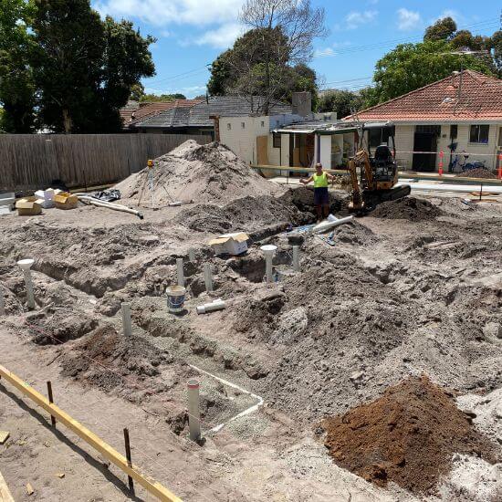 Trench digging, aggi pipe replacement, pipe installation, sewer pipes installation, drainage pipe install Melbourne - TM Plumbing and Drainage