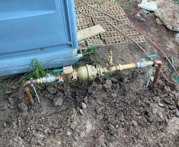gas fitting services, Melbourne gas fitters, gas fitting, gas valve outdoor - TM Plumbing and Drainage